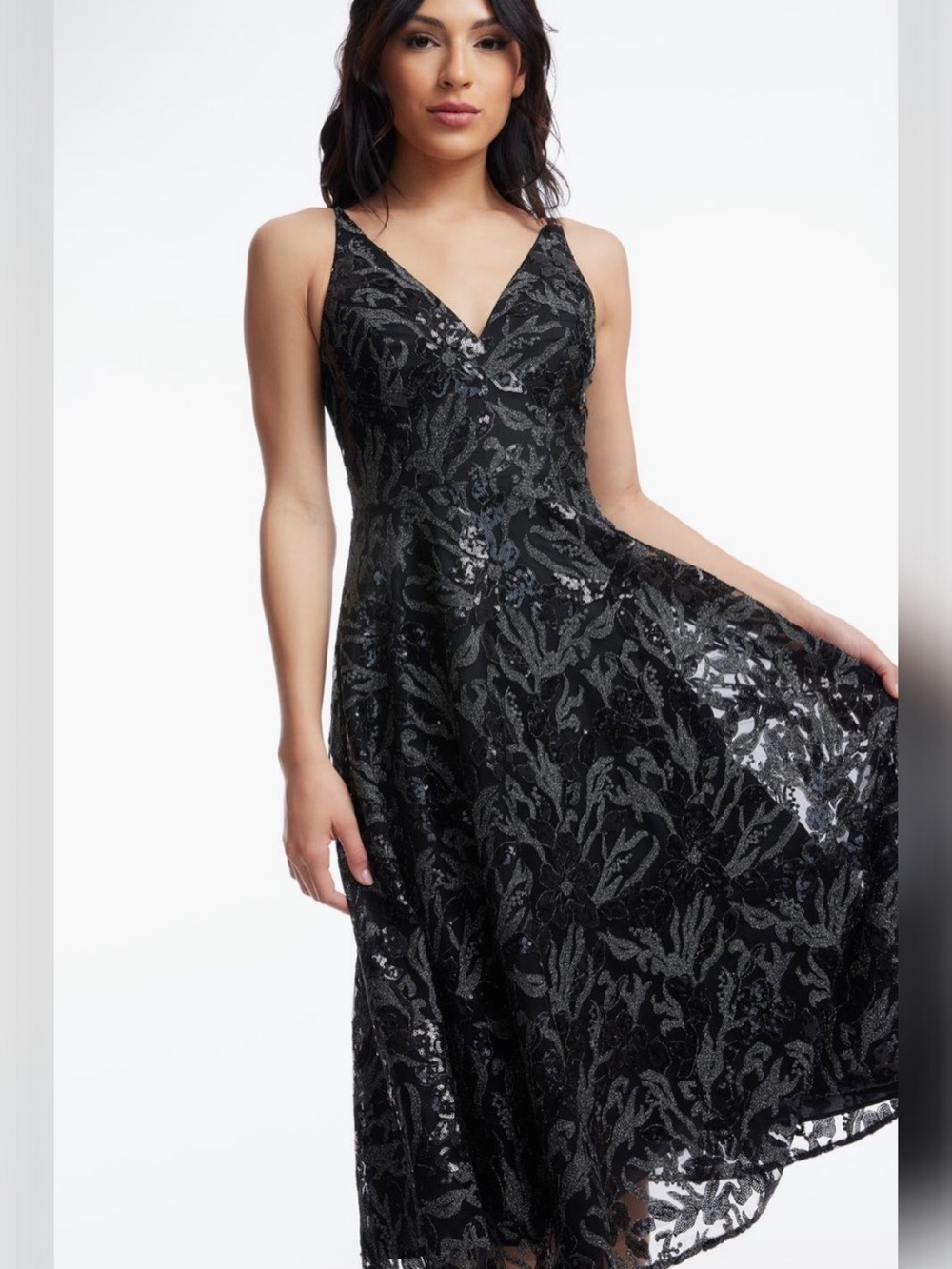Dress the Population Elisa Sequin Fit & Flare Cocktail Dress - Picture 2 of 4